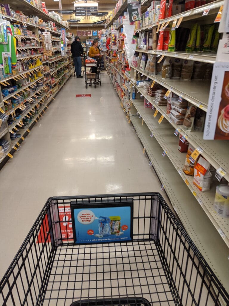 Empty shelves can be terrifying