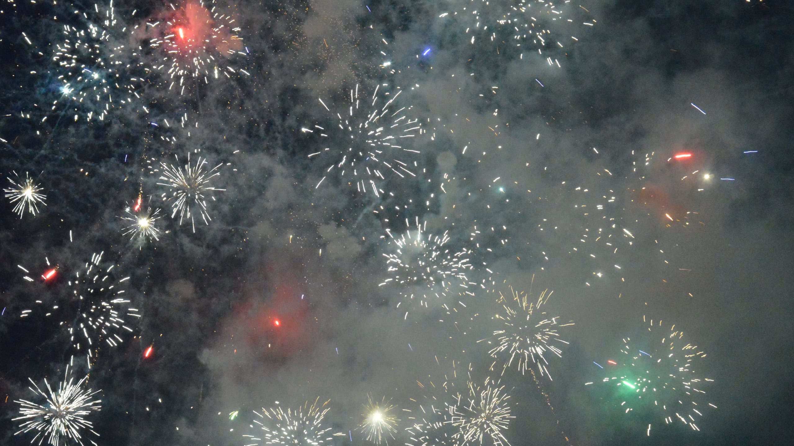 Fireworks in sky on 4th of July