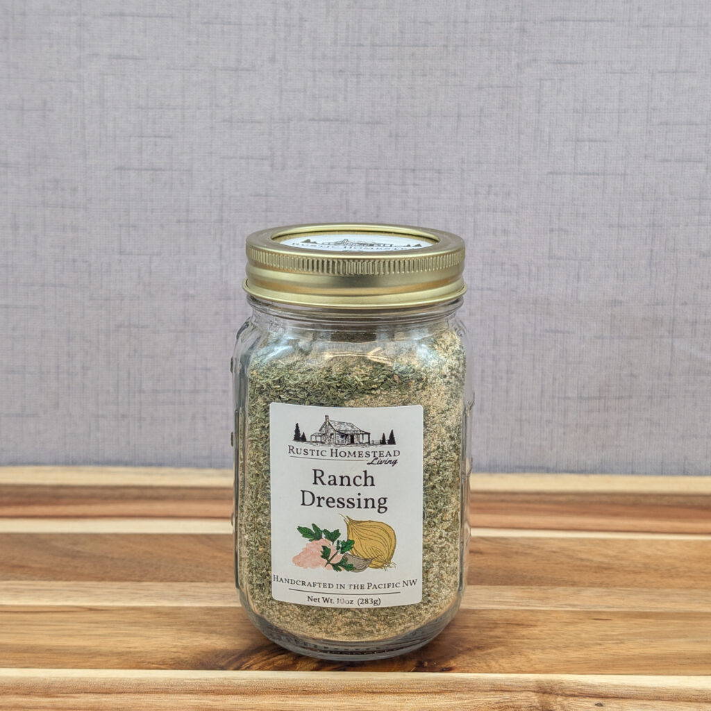 Ranch Dressing Seasoning Mix in a pint jar