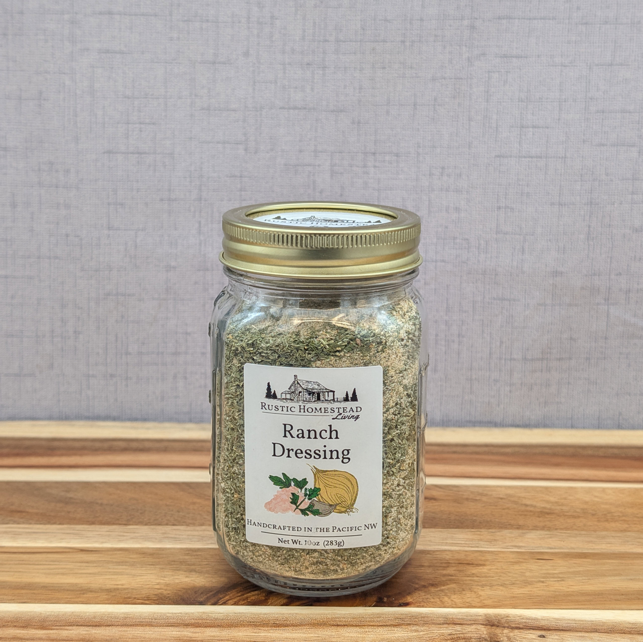 Ranch Dressing Seasoning Mix in a pint jar