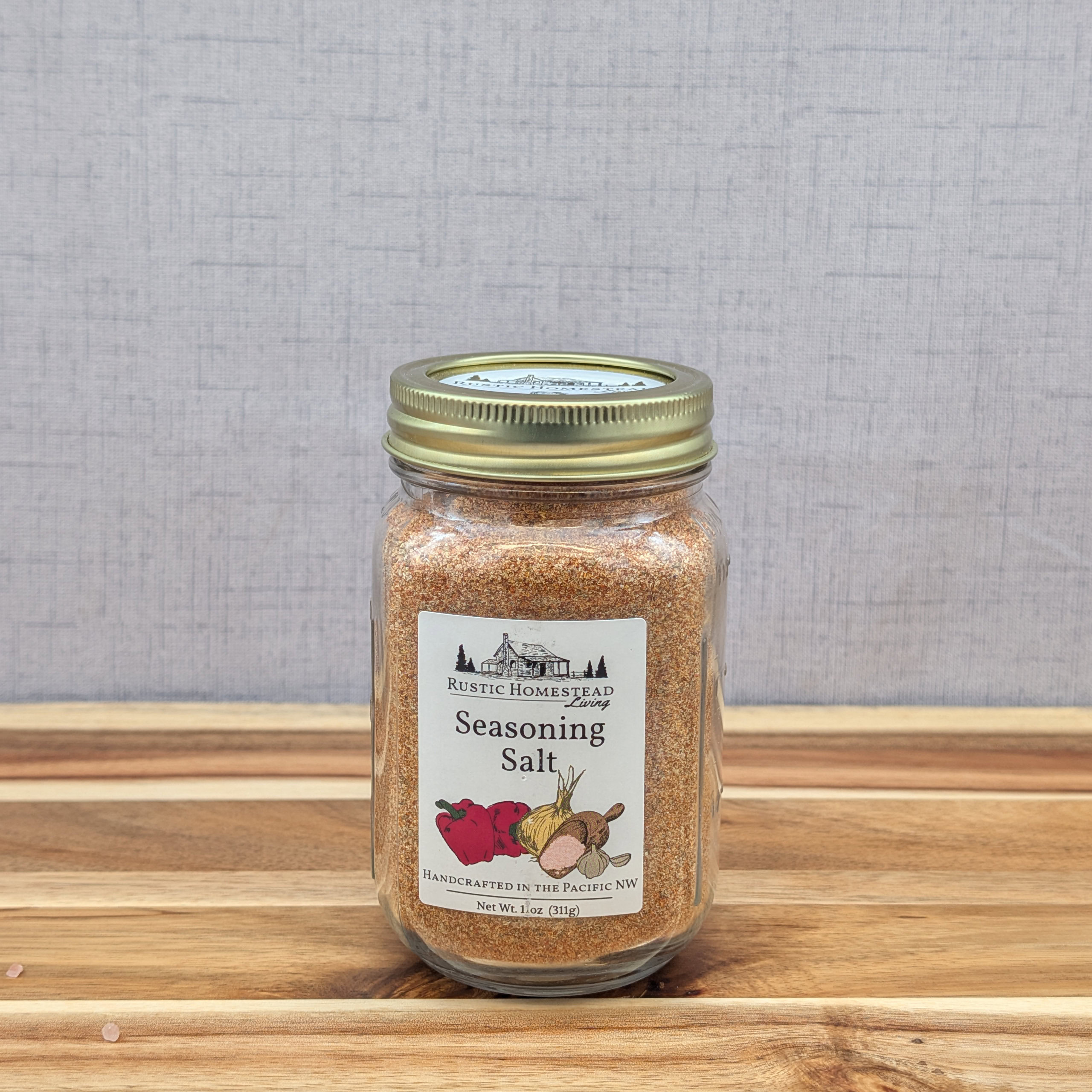 Seasoning Salt Mix in pint jar