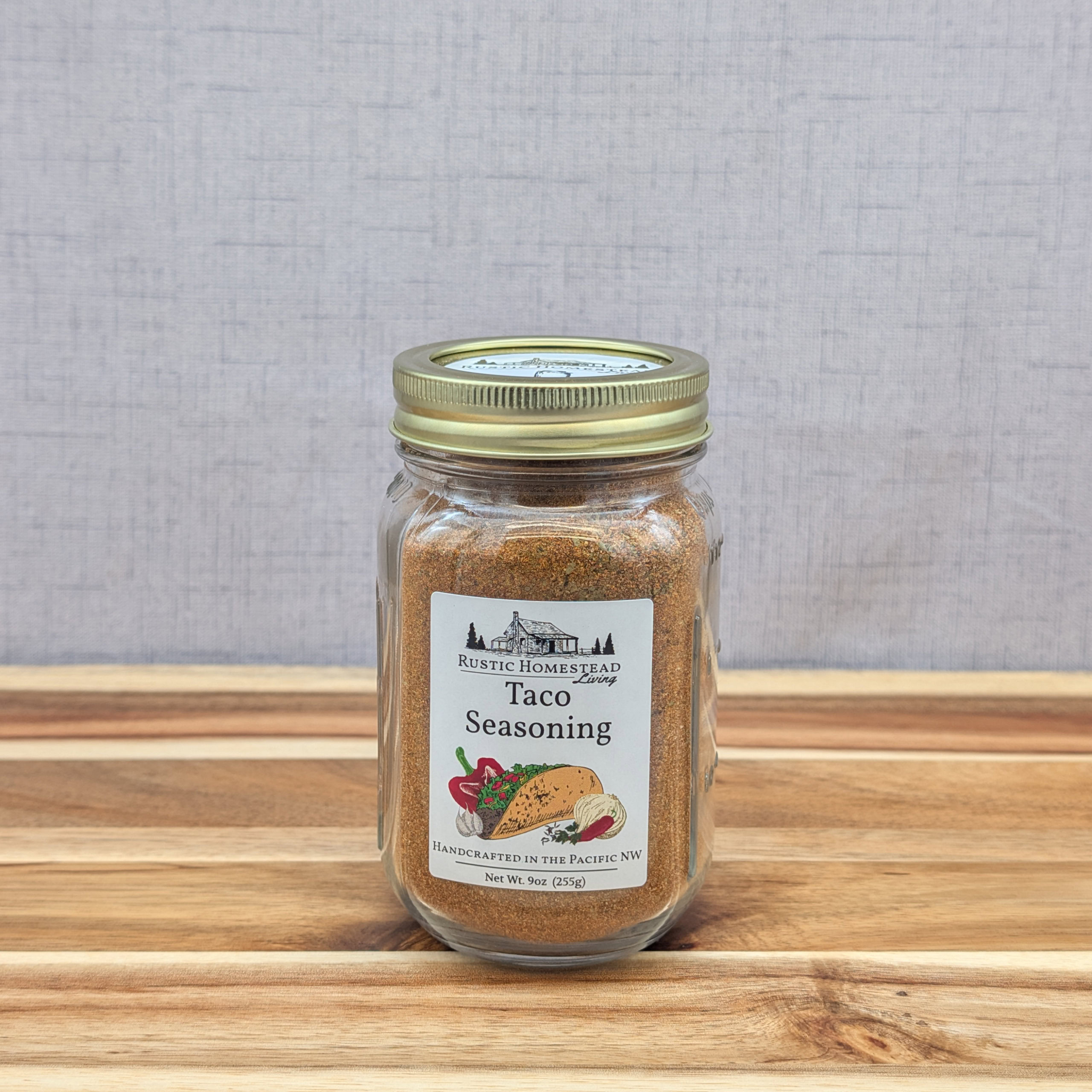Taco Seasoning Mix in pint jar