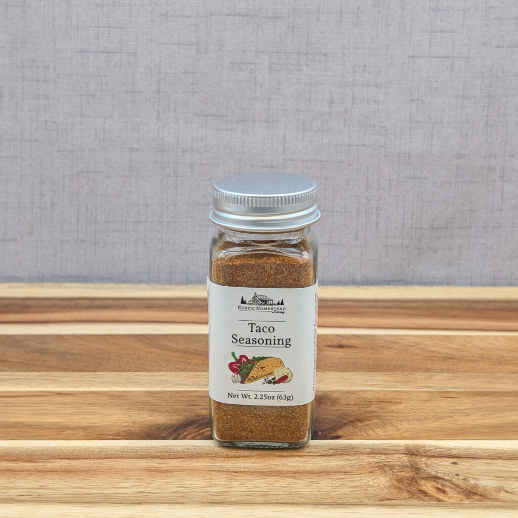 Taco Seasoning Mix in shaker jar