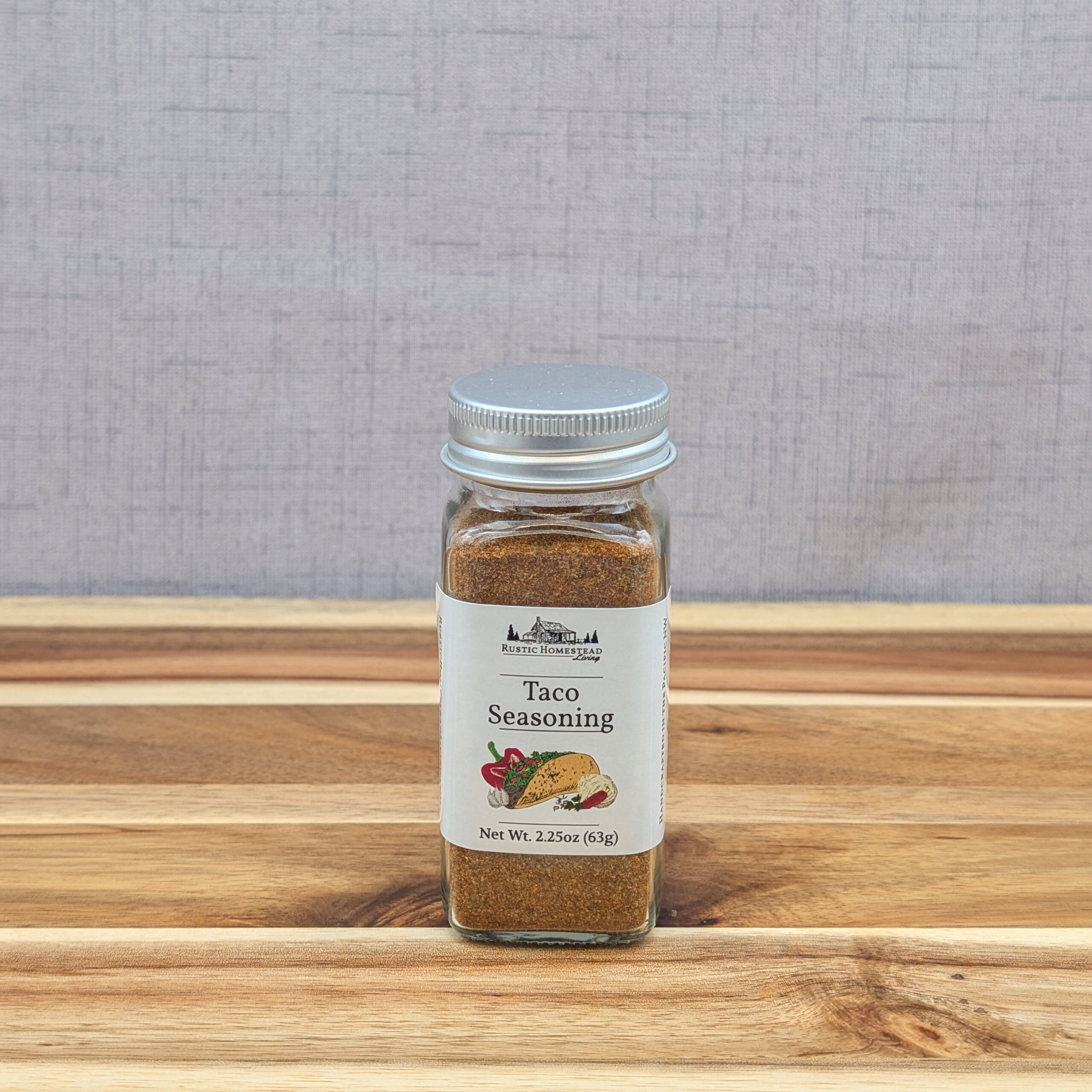 Taco Seasoning Mix in shaker jar