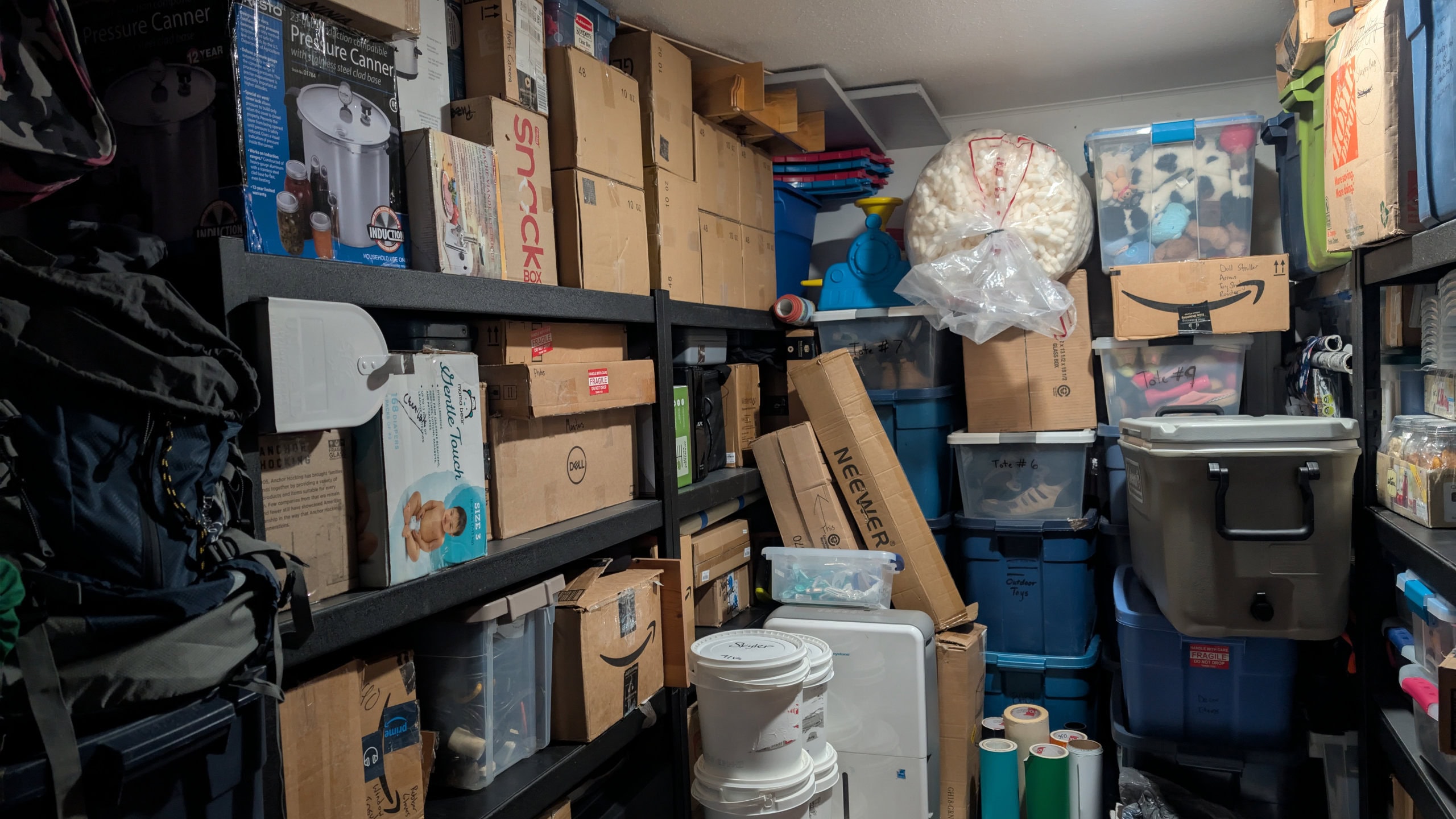 Cleaning up stored items in the fall