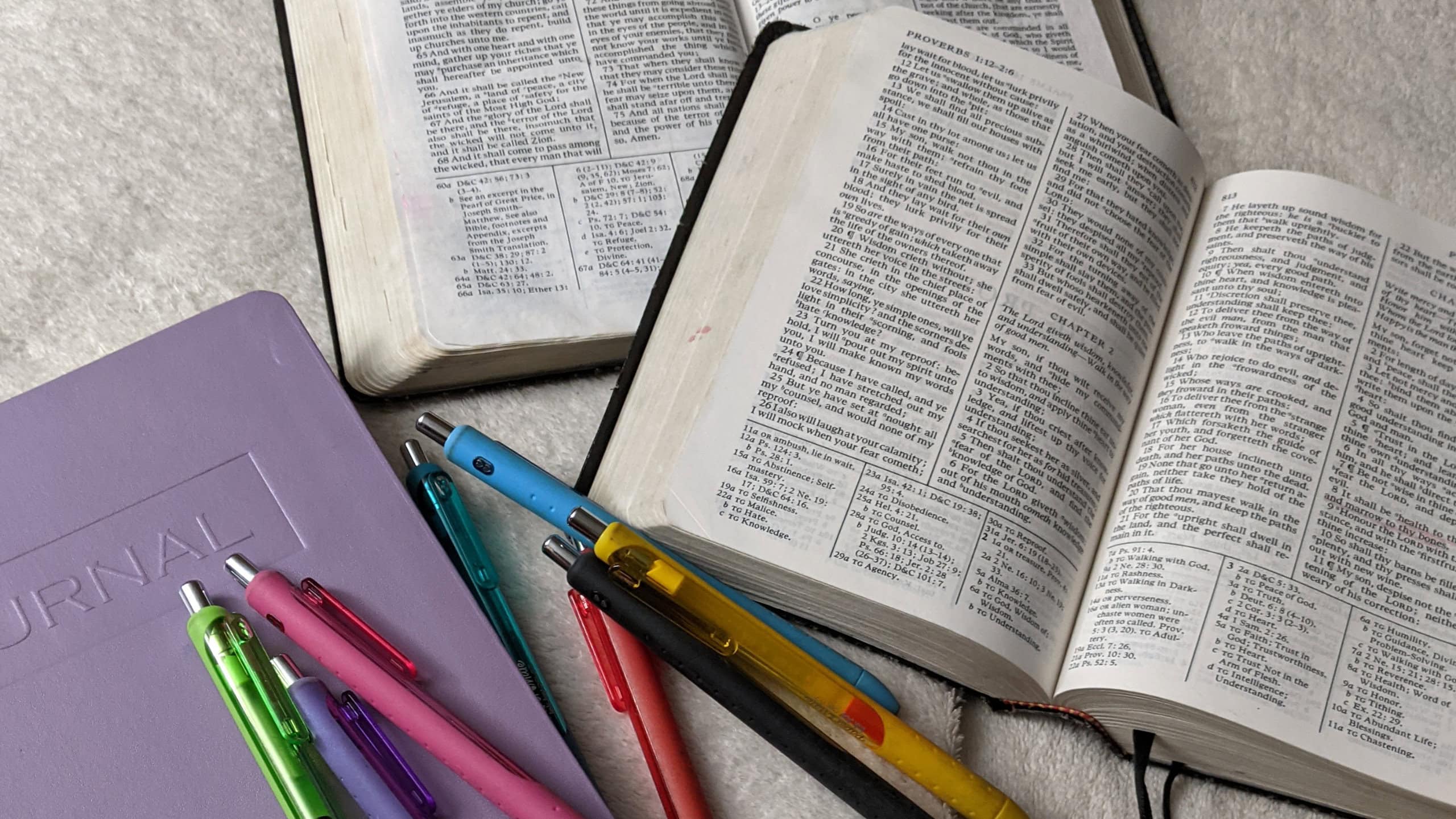 Preparing spiritually by studying scriptures