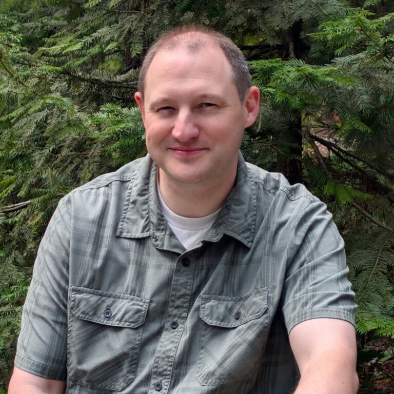 Photo of Alex Johnson, preparedness expert, with forest backdrop