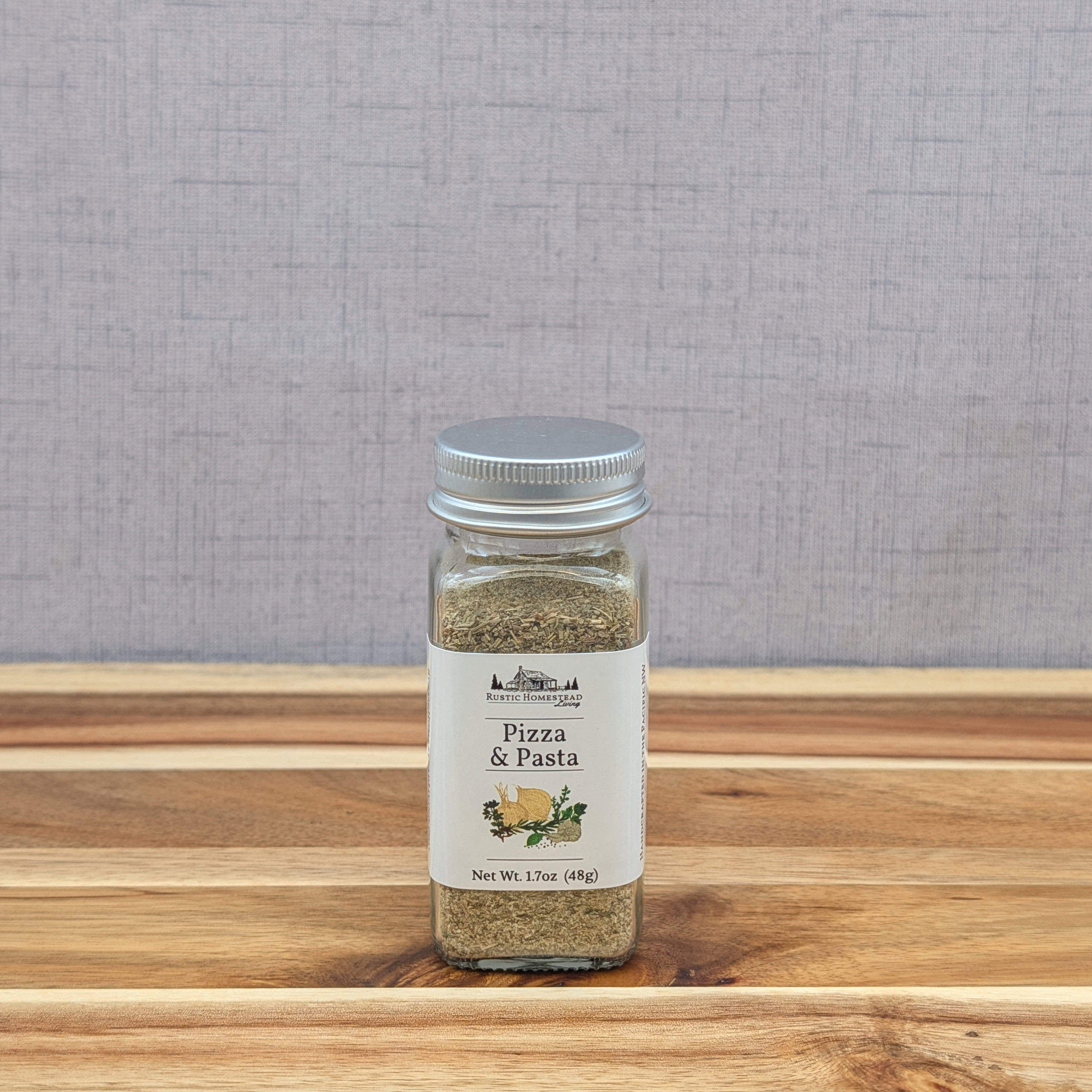 Pizza & Pasta Seasoning Mix in shaker jar